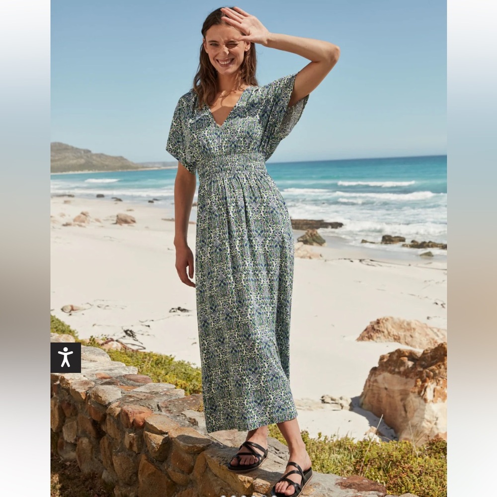 Boden Smock Waist Jersey Maxi Dress